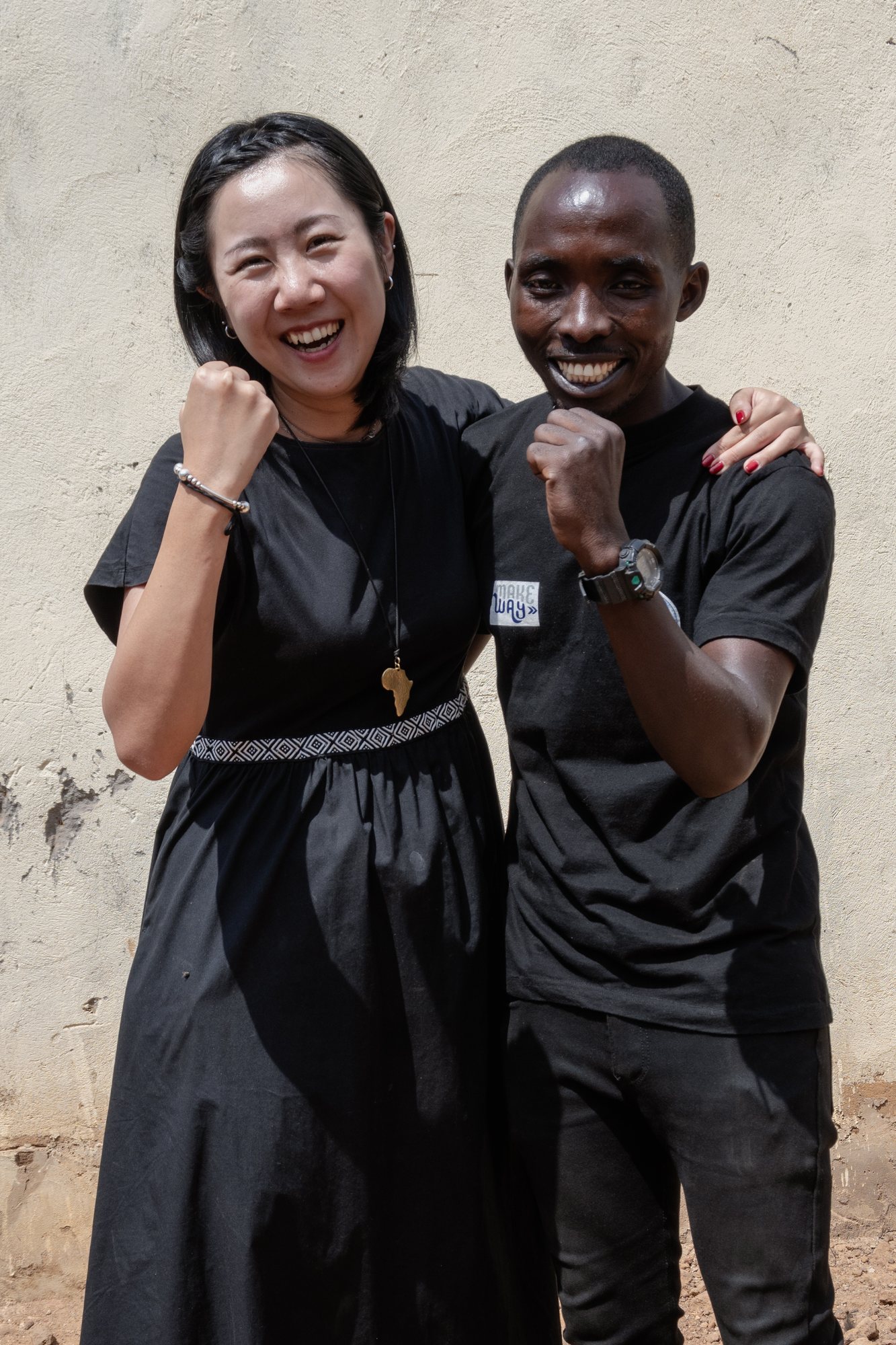 叶優里とMUNYAMPUNDU Gaspard